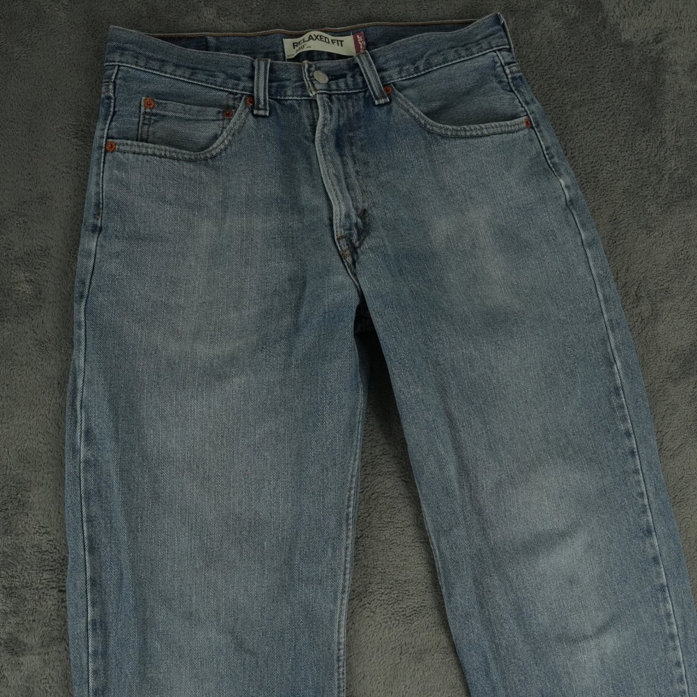 Levi's 550 Jeans Men 32x31 Light Wash Blue Relaxed Fit Denim Zip Fly Vintage Y2K